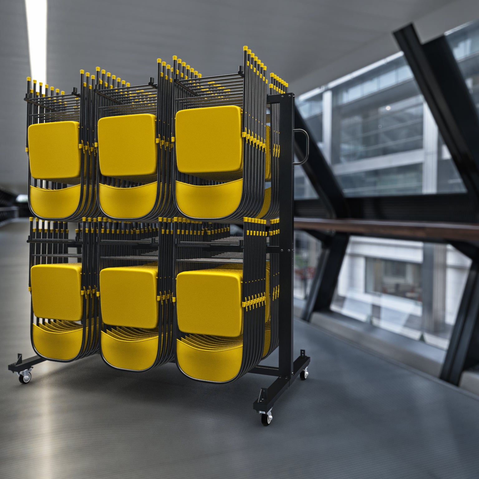 84 Chair Storage Rack - Innovative Folding Tables and Chairs Cart ...